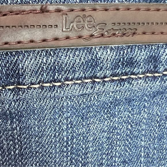 Lee Size 8 Med Classic 1889 Blue Denim Straight Leg Jeans W/Embroidered … - Picture 10 of 13